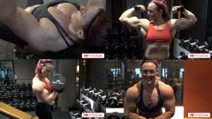 Unreal muscle size - get the new Katie Lee video today!