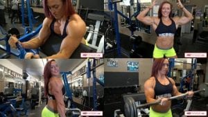 BRAND NEW from Last weekend in New Jersey - Katie Lee in a HOT new biceps video from Diamond Gym - Get it today in her "Peak Power" Clips Studio!